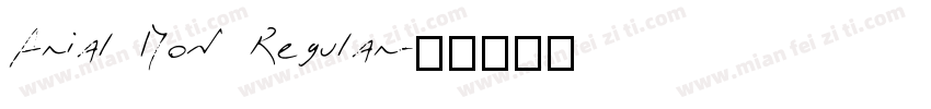 Arial Mon Regular字体转换